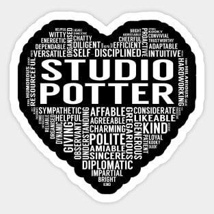 Studio Potter Heart Sticker